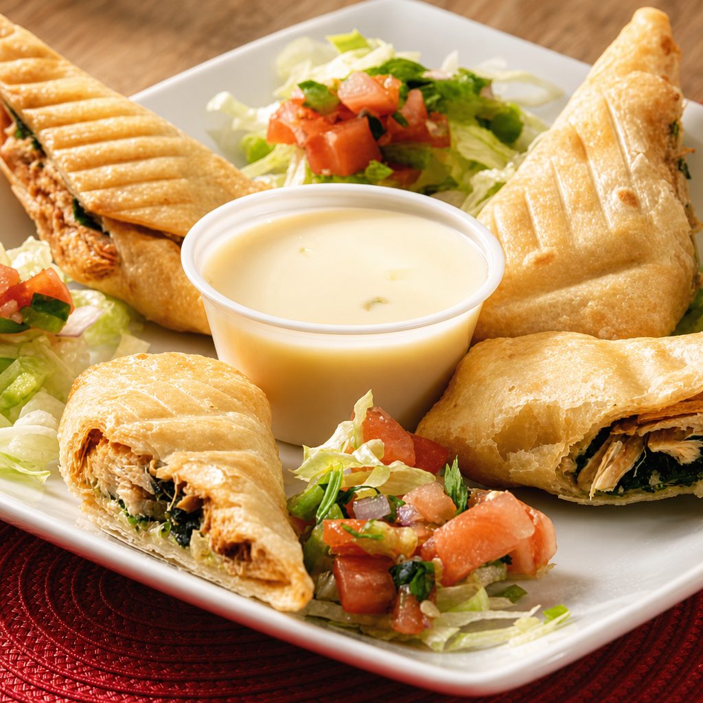 Mini Chicken Chimis.